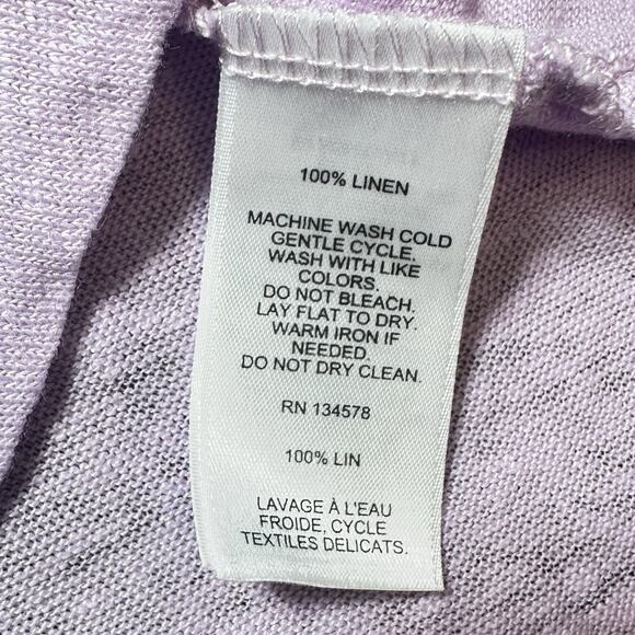 Vineyard Vines 100% Linen T-Shirt in Lavender Sea Grape Size L‎ - Picture 7 of 8